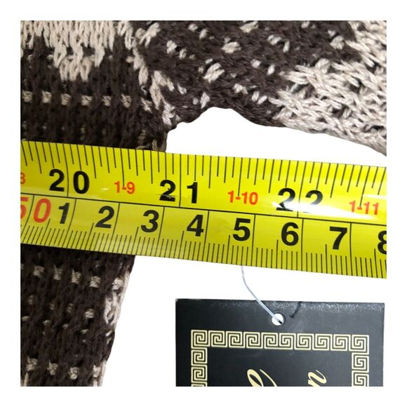 Massive Luxury Edition NWT Brown & Beige Knit Modern Button Up Casual Shirt Sz L - Picture 10 of 12